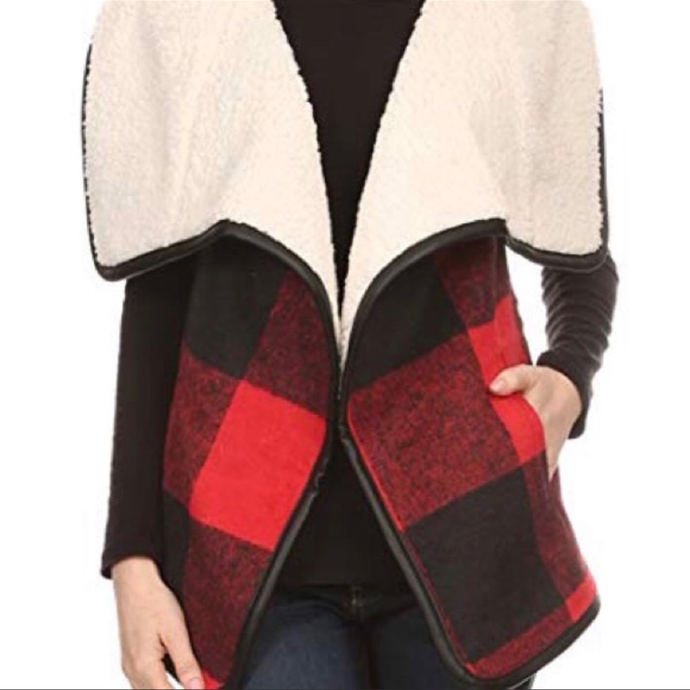 Buffalo Check Sherpa Lined Vest